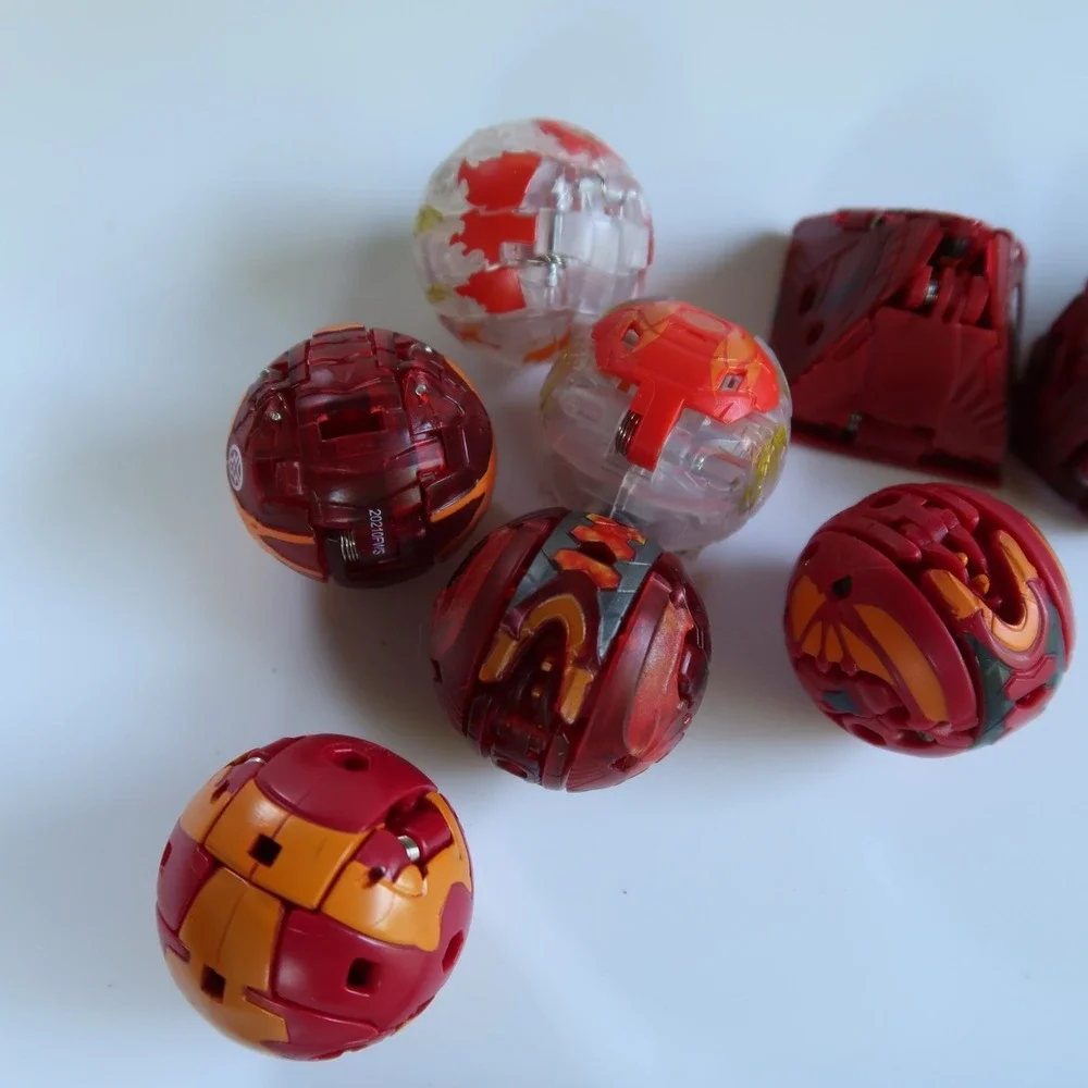 Lot Of 9‎ Red faction Bakugan Brawlers Armored Alliance Geogan Talan GeoForge